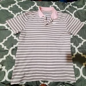 Medium Nike Dri-Fit Polo, Pink White & Grey